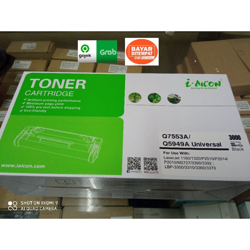 Toner cartridge compatible kompatibel hp laserjet 49A / 53A Q7553A grade A i-icon