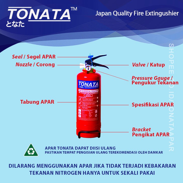 APAR 2KG Bubuk ABC Powder TONATA / Set Komplit