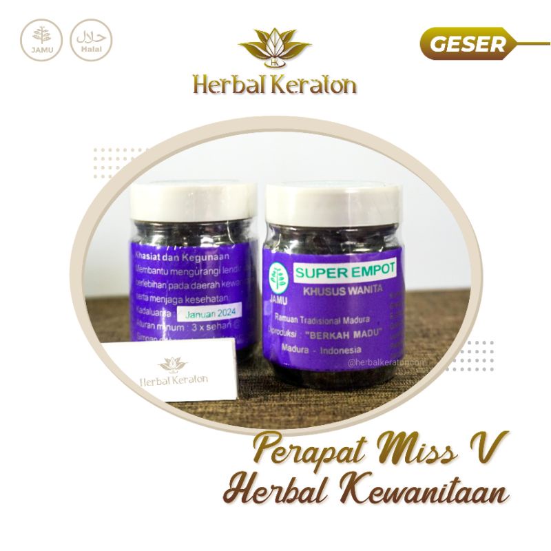 Original Jamu Madura - EMPOT SUPER - Perapet Miss V Kewanitaan - Rapet Wangi [ HERBAL KERATON ] Exp