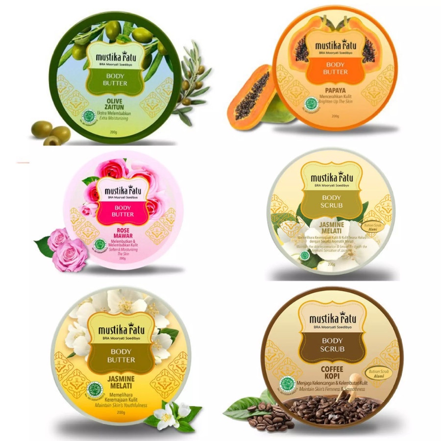 ✿ MADAME ✿ MUSTIKA RATU LULUR KOCOK RATU MAS LULUR BADAN BODY SCRUB BPOM ORIGINAL