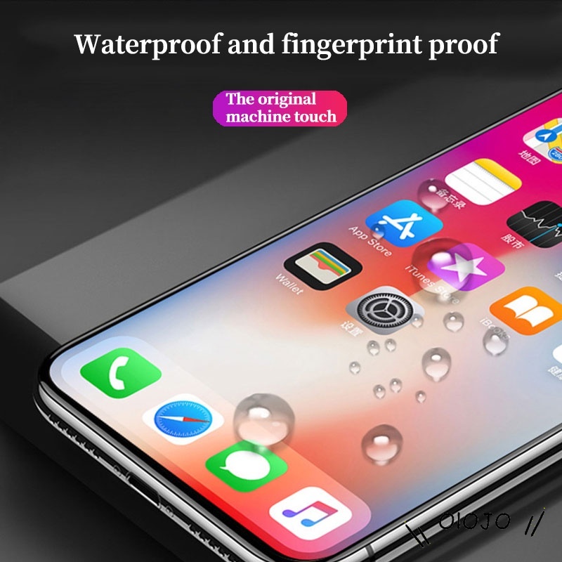 10D Penutup Penuh Kaca Tempered Film marah Pelindung Layar Penuh Film Pelindung untuk Iphone - ol