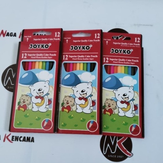 

Cuci Gudang Pensil Warna Joyko Classic 12 Warna Bergaransi
