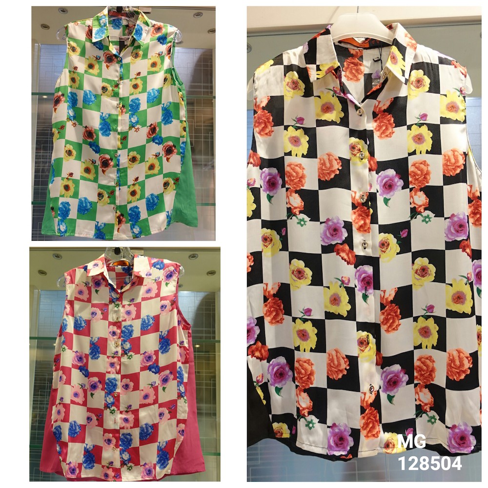 MG 128504 01 Blus Import / Blus Kerah / Atasan Wanita Motif Bunga