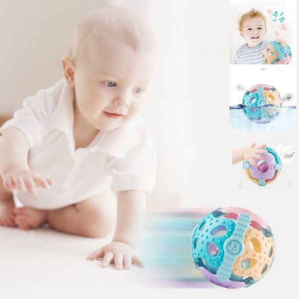 Mainan Bola Bayi Soft Silicone - Rattle Teether Toys M203