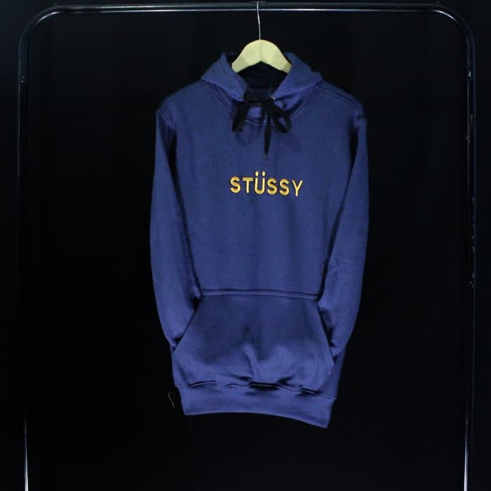 JAKET HOODIE STUSSY NAVY SWAG DISTRO Slayershop
