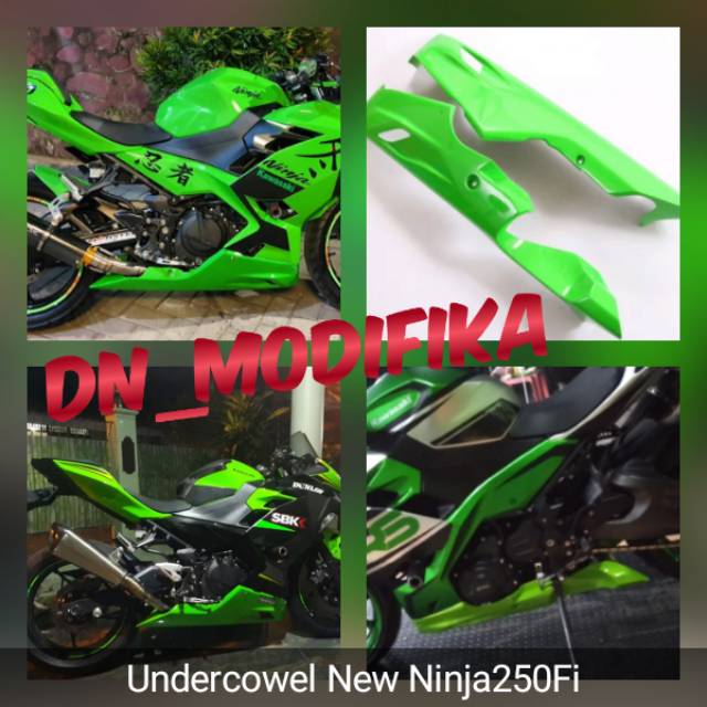 Under cowl new Ninja 250Fi UC New Ninja 250Fi Undercowel Ninja 250Fi body bawah