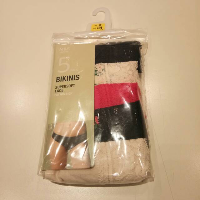 MARKS AND SPENCER celana Dalam/Underwear Bikini 5pack