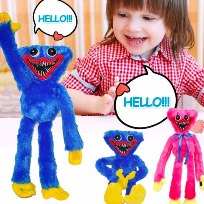 Boneka Stuffed Plush Huggy Wuggy Game Poppy Untuk Hadiah Halloween