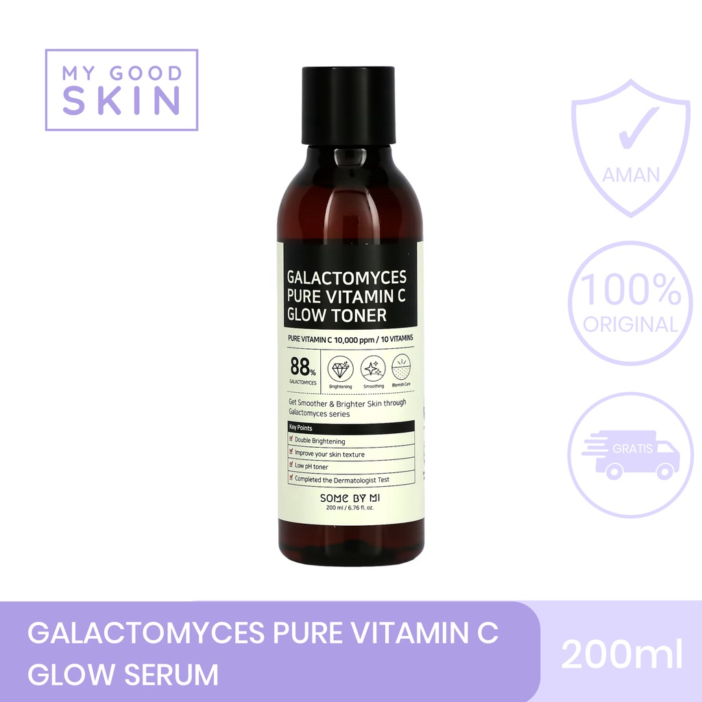 SOME BY MI Galactomyces Pure Vitamin C Glow Toner - 200ml | ORI 100%