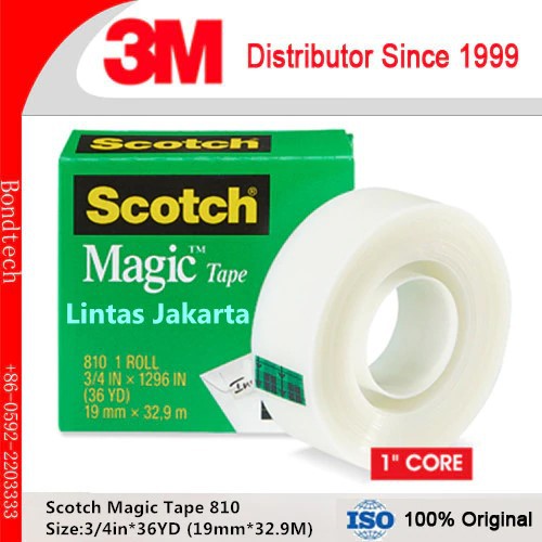 Selotip / Isolasi / Cellotape / Isolatip Scotch Magic Merk 3M Type 810