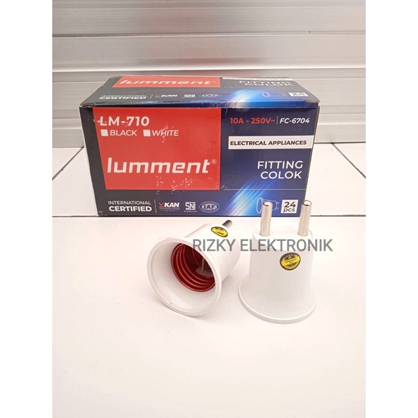 Fiting Fitting Colok Lampu E27 Lumment FC-6704 LM-710 Multifungsi