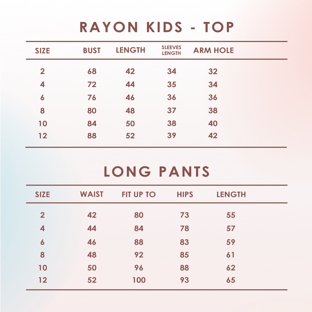 Cielyn - Rayon Premium Kids Vol 2 -Piyama Anak-Anak Set