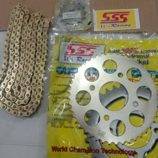 Gear set motor Honda CBR 150R cb150 r cb150old 45/14 428 rantai GOLD CRAZO 140 gear MOTOR Honda CBR