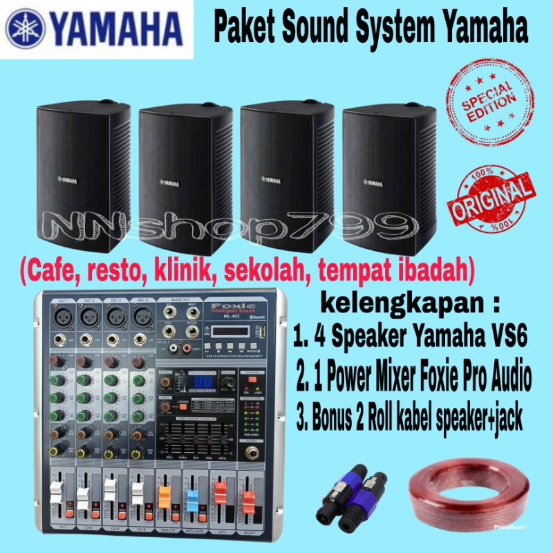 Paket Sound System Speaker Yamaha VS6 isi 4