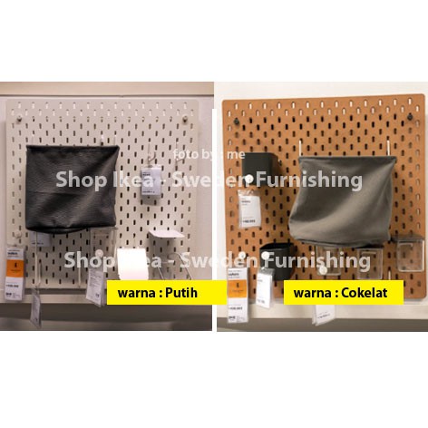 SKADIS Papan uk 56x56 cm warna putih, coklat, hitam