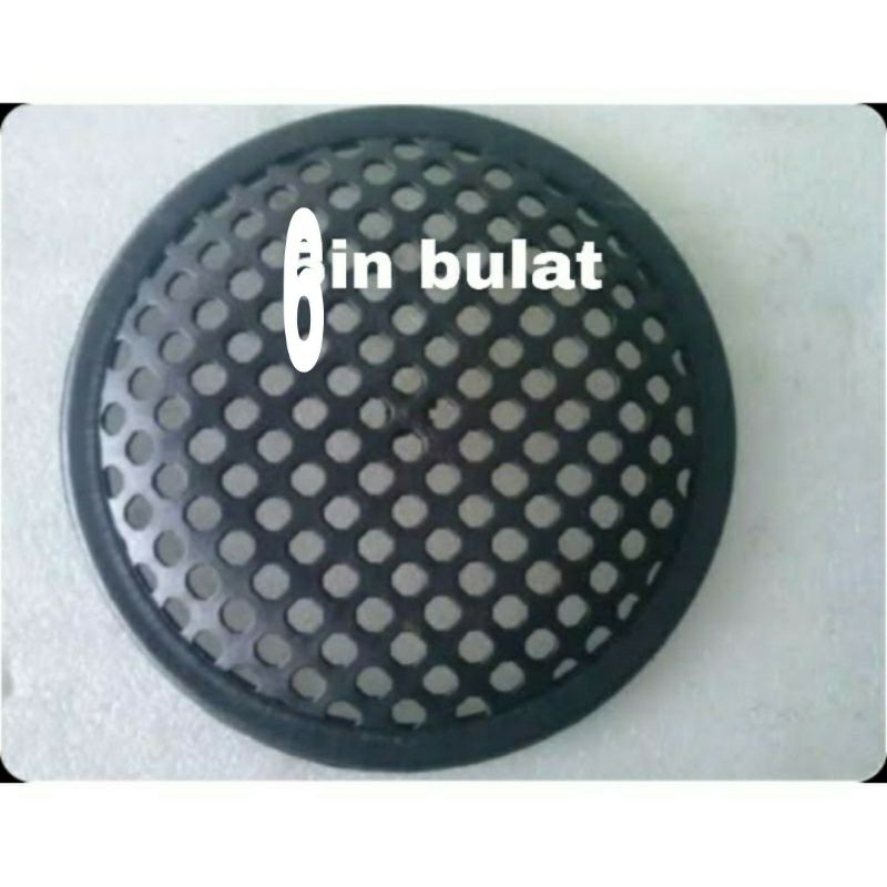 Gril speaker plastik bulat 6in