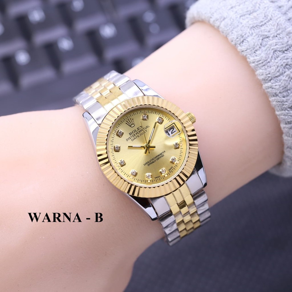 JAM TANGAN WANITA ROLEX / JAM TANGAN ROLEX / ROLEX RANTAI / ROLEX TANGGAL / ROLEX WANITA / GJT1253N