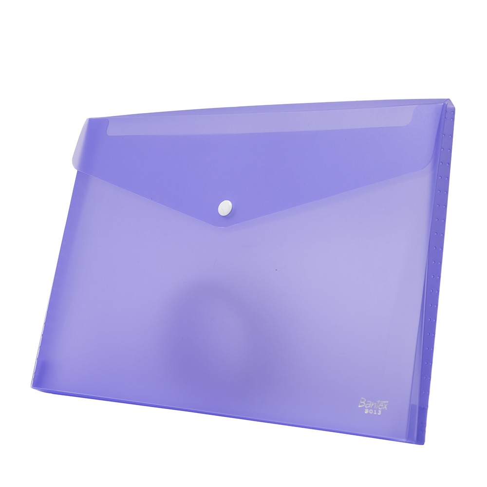 

[Zada] Bantex Poly Wallet Case A4 (2 Divider) Lilac 8013 21