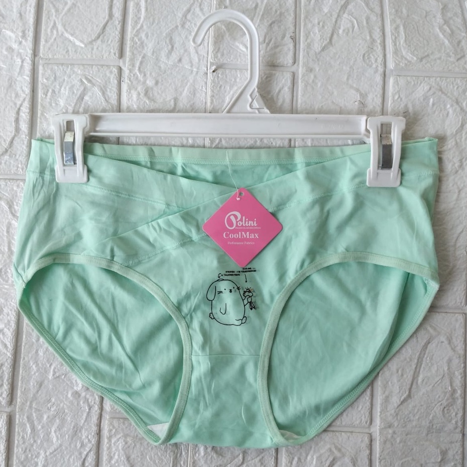 Celana Dalam Hamil Jumbo TALLY CD HAMIL C9866 / VS Maternity Panties Celana Dalam maxi kantung 1/2 perut polos c 9866