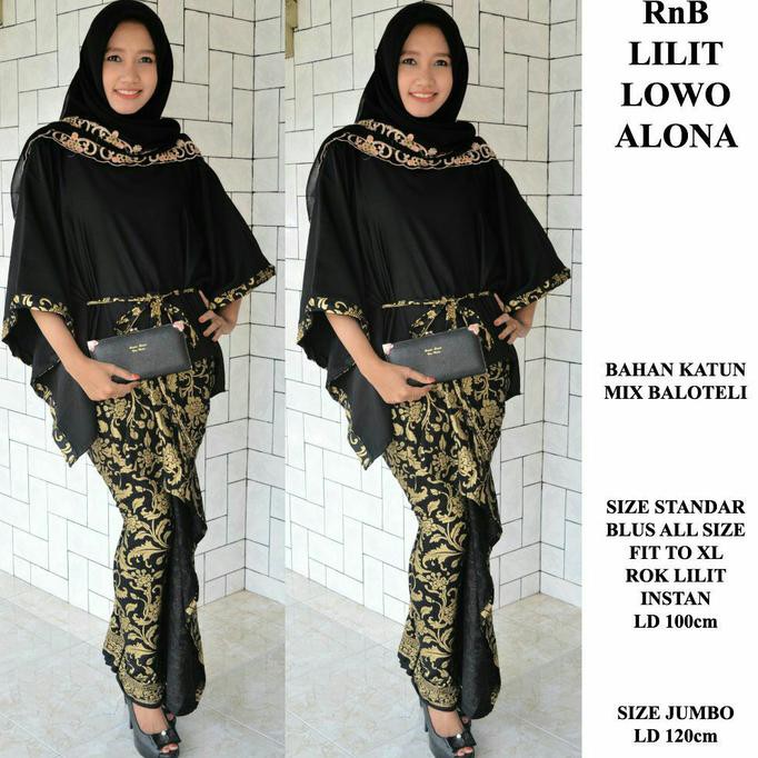 PRODUK READY... SETELAN LOWO ROK LILIT INSTAN BATIK WANITA BAJU JUMBO MURAH