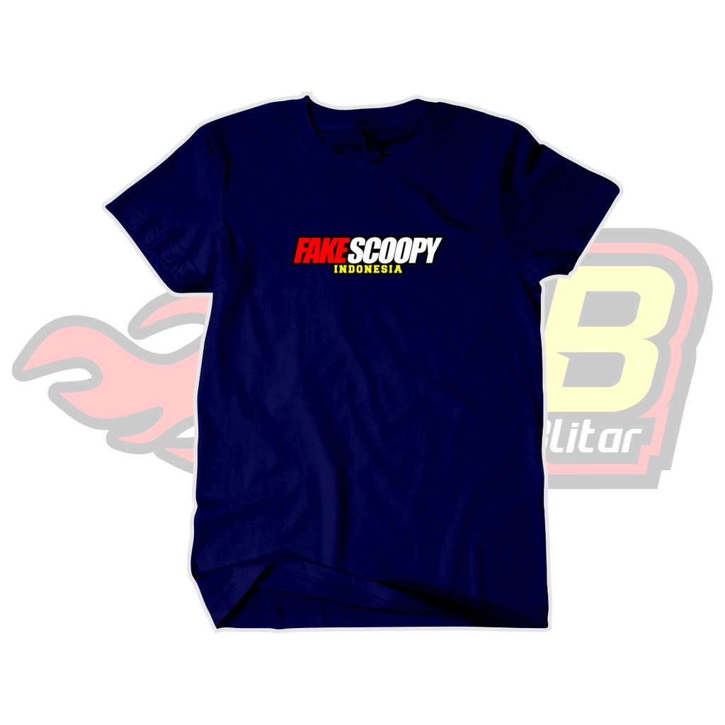 Kaos Distro Fake Scoopy Katun Combed