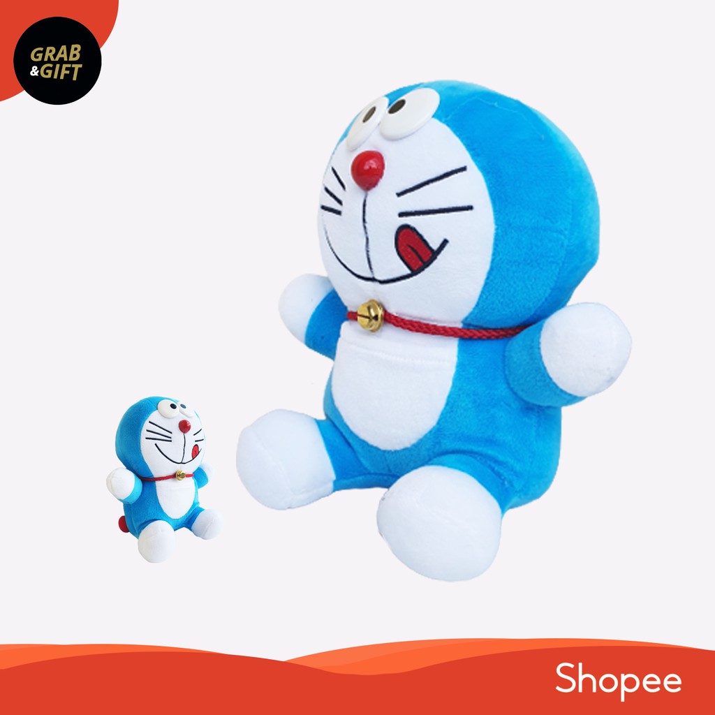BONEKA DORAEMON 23cm BELL LONCENG NOBITA CUTE STAND BY ME