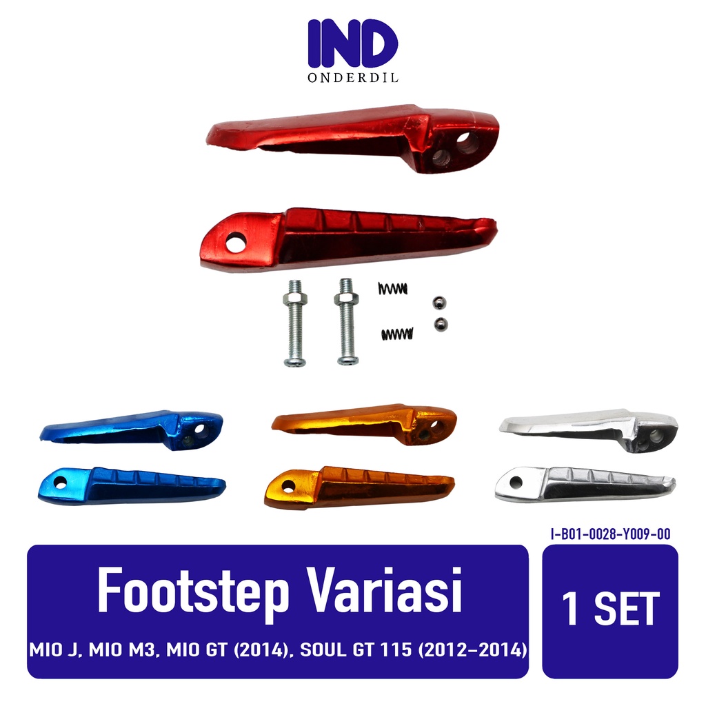 Footstep-Barstep-Pijakan-Injekan-Foot-Bar-Step Belakang Variasi Mio J-GT-Soul GT 115-M3