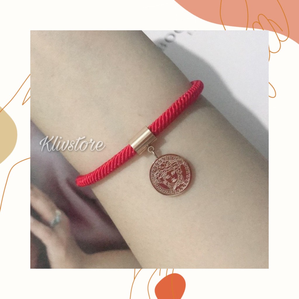 Gelang Versace Titanium Premium Import Anti Karat Anti Hitam #90