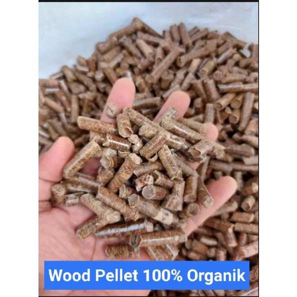 Kemasan 2kg Wood Pellet Alas Kandang Hewan Pasir kucing