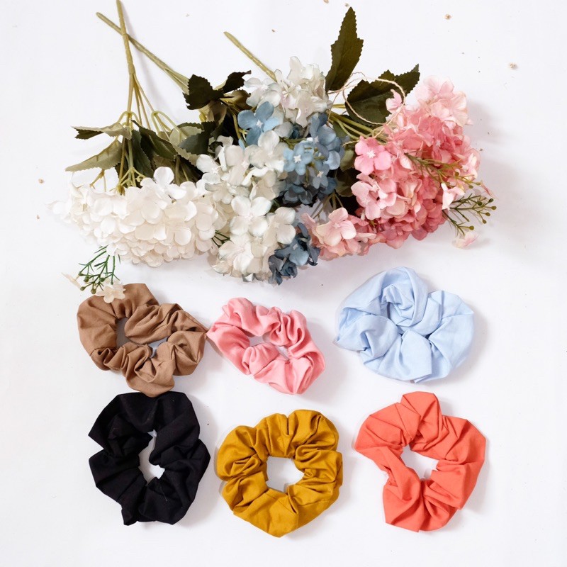 IKAT RAMBUT SCHRUNCIE TALI RAMBUT AKSESORIS RAMBUT IKAT RAMBUT KOREA IKET RAMBUT AKSESORIS KOREA-4