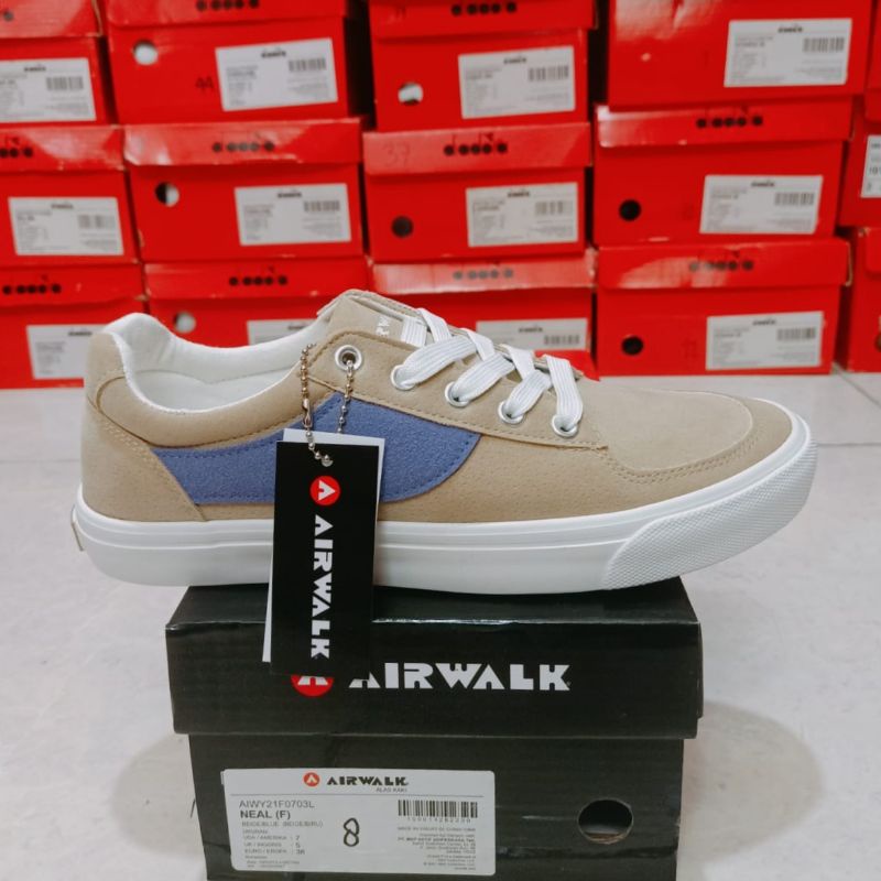 Sepatu Airwalk Neal Beige Blue Women's shoes