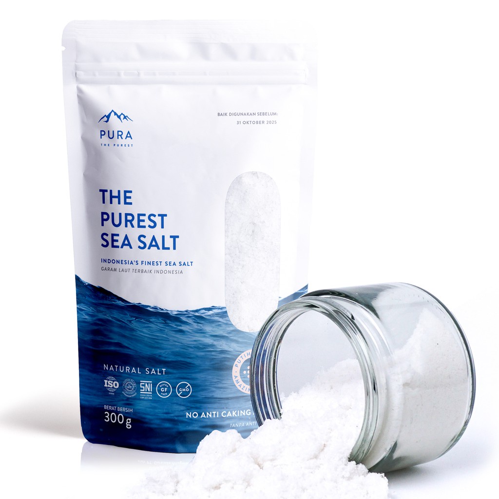 Pura Purest Sea Salt Fine 300gr (Garam Laut Natural)