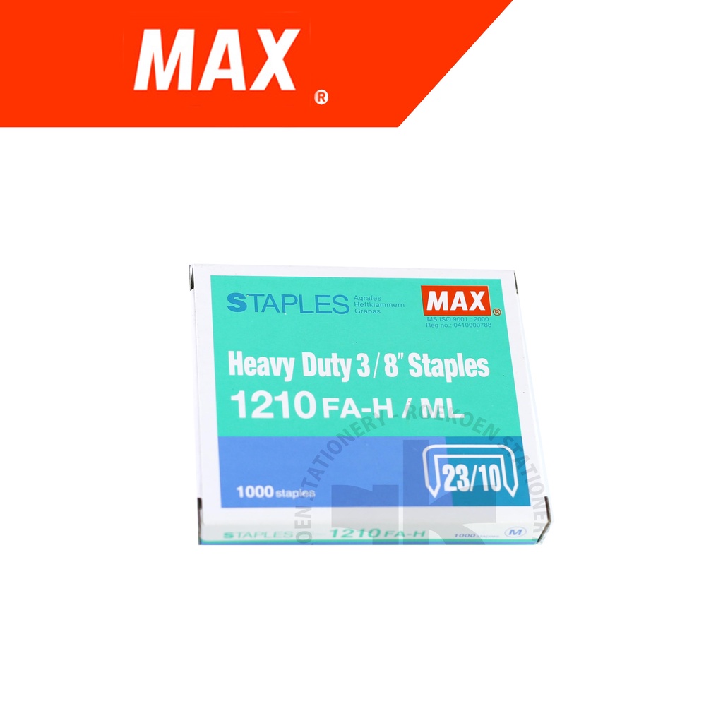 

Max Heavy Duty Staples No 12 (23/10) 1210FA-H/ML