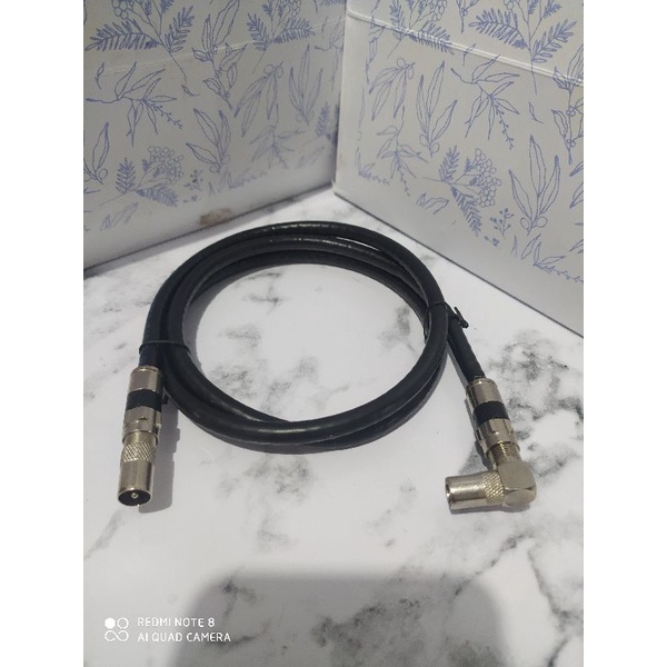 KABEL ANTENA TV 1 METER  JACK COMPRESSION MALE TO MALE