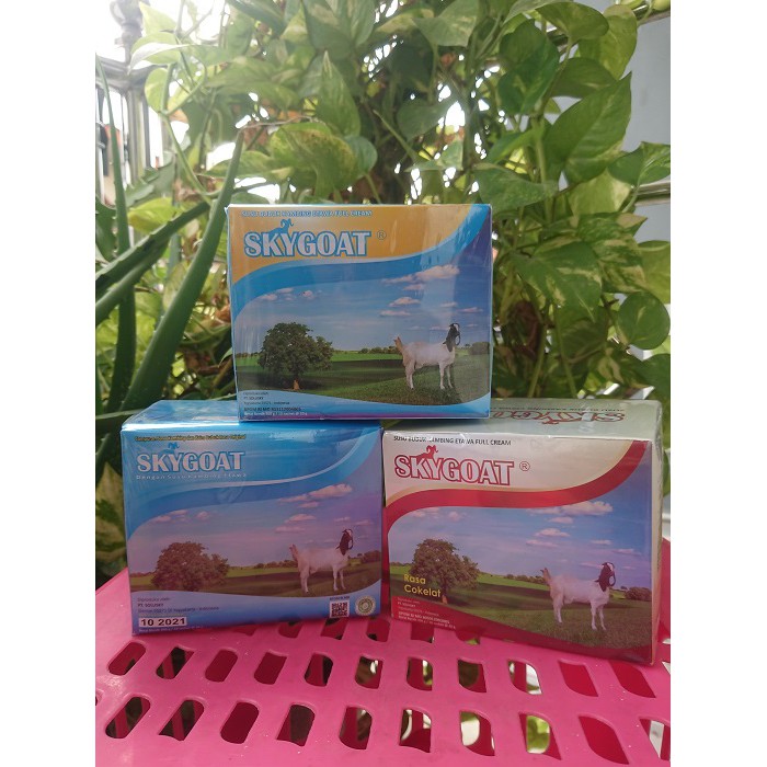 

Susu Kambing/Susu Kambing Etawa Asli/Susu Bubuk Kambing SkyGoat Coklat-Vanila-Madu Propolis