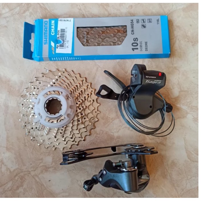 PAKET MINI GROUPSET TIAGRA 10 SPEED 4700 FLATBAR