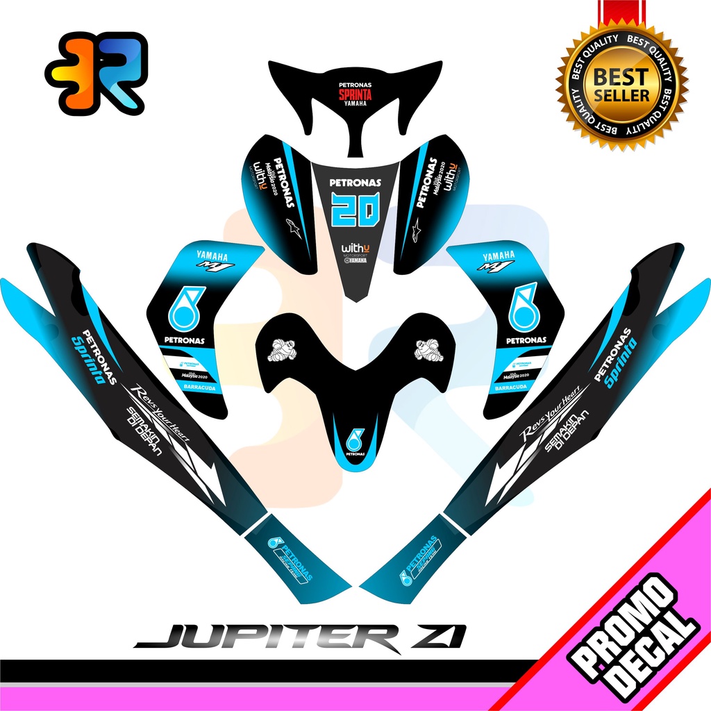 Stiker Decal Motor New Jupiter Z1 Desain Petronas Sticker Full Body