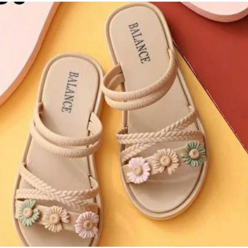 Sandal Jelly Anak Variasi Bunga Daisy