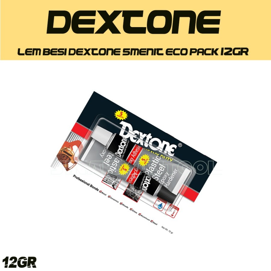 Lem Epoxy Dextone (5 menit) Besi Keramik Kayu Kaca Alumunium Metal