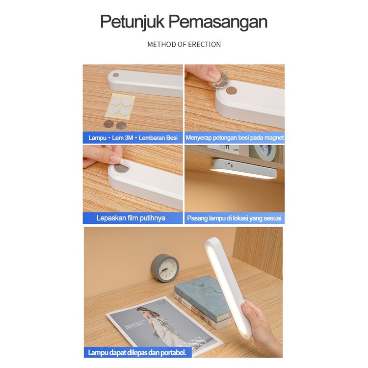 ITS Lampu Magnetic Tidak ada cahaya biru 6000mAh Papan Sumber Cahaya Nano Jerman Lampu Sentuh LED Multifungsi