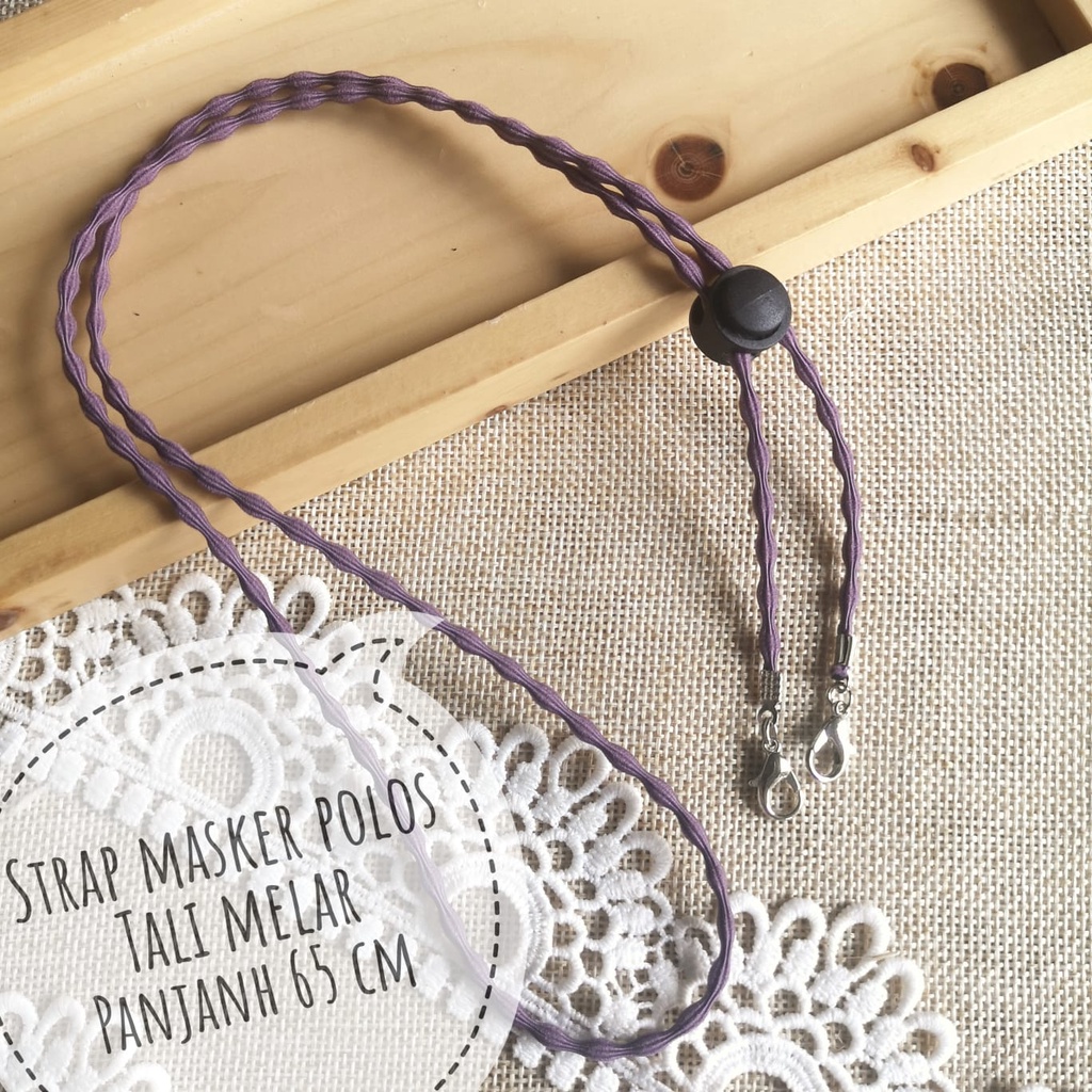 Strap Masker Konektor Masker 2 in 1 Polos