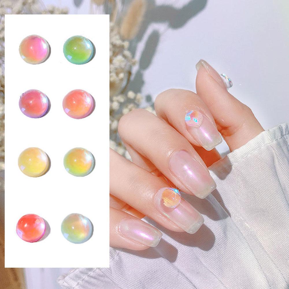 Mxbeauty DIY Dekorasi Nail Art Jepang 3D Hiasan Kuku Manicure Aurora Phantom Mocha Neon Diamond