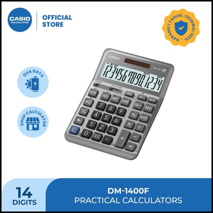 

Casio Dm-1400F - Kalkulator Kantor - 14 Digit