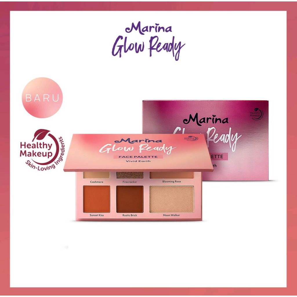 Marina Glow Ready Face Palette Vivid Earth