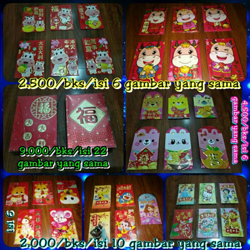 

Kertas Angpao Imlek / Amplop Karakter | Angpau (isi 6)