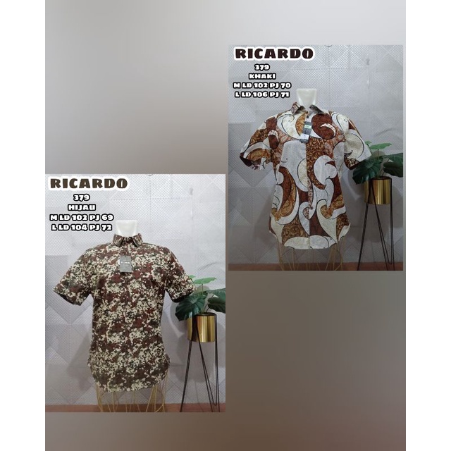 KEMEJA PRIA LENGAN PENDEK RICARDO