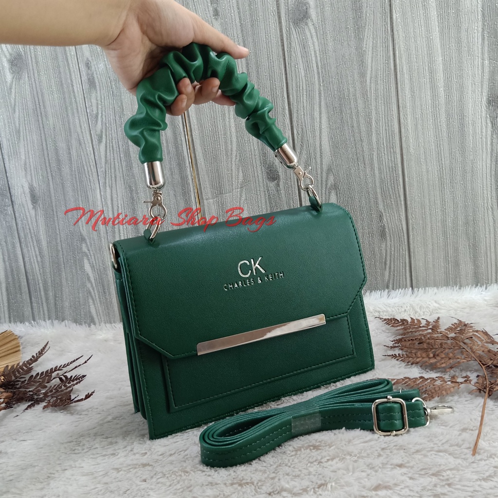 Tas Selempang CK Behel Silver Tali Jinjing Kriteng Terbaru