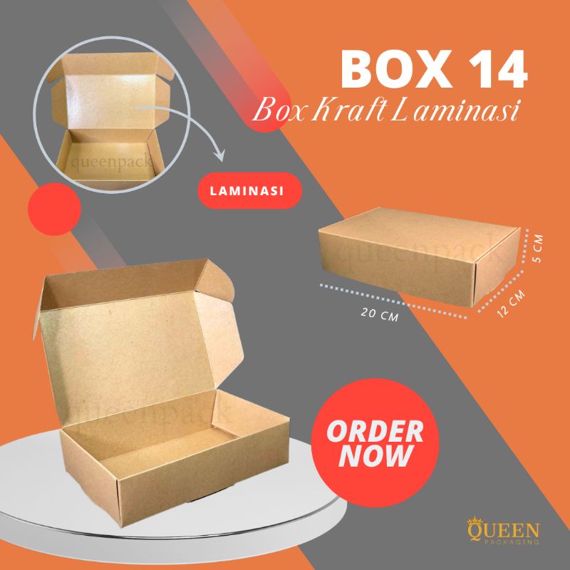 

BOX KRAFT 20 x 12 x 5| BA 14 | BOX MARTABAK| BOX BROWNIS