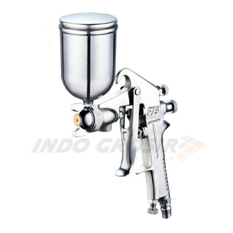 SAGOLA Spray Gun F75 Semprotan Cat Kompresor Tabung Atas 400ml Cat Semprot Angin Cat Minyak Mobil Motor