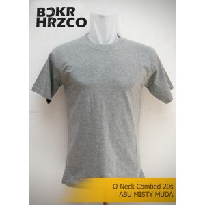 Kaos polos Abu misty / kaos sablon / kaos polos murah / grosir kaos polos / kaos seragam